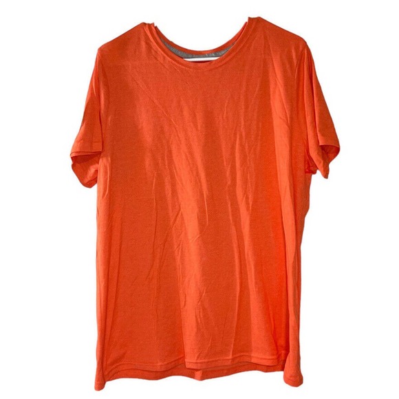 Time and True Solid Coral Short Sleeve Crew Neck Pullover T-Shirt‎ Women's 2XL - Picture 1 of 3